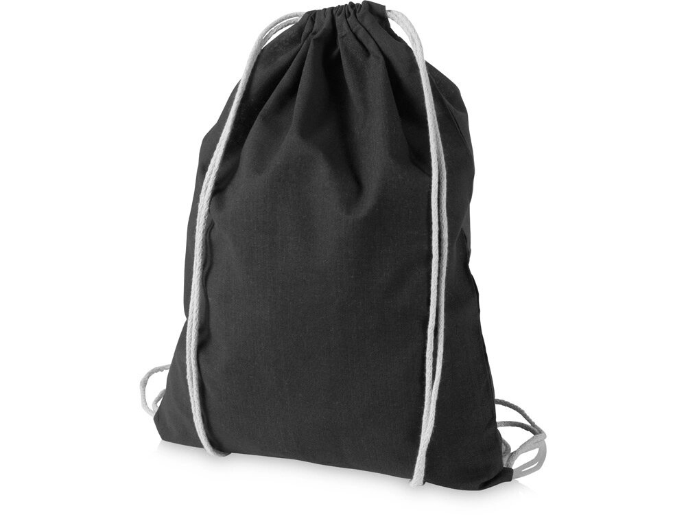 Рюкзак хлопковый Oregon, черный от компании ТОО VEER Company Group / Одежда и сувениры с логотипом - фото 1