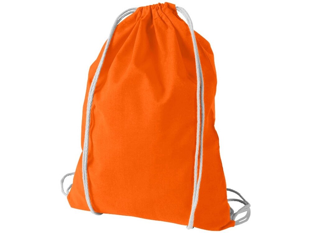 Рюкзак хлопковый Oregon, оранжевый от компании ТОО VEER Company Group / Одежда и сувениры с логотипом - фото 1