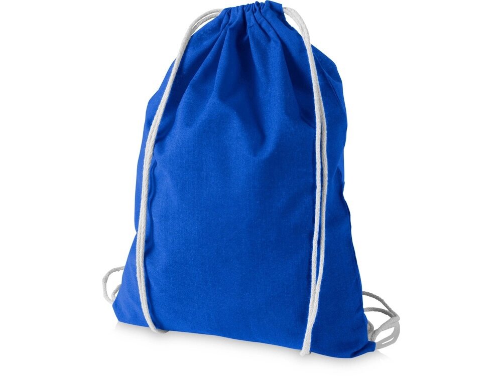 Рюкзак хлопковый Reggy, ярко-синий от компании ТОО VEER Company Group / Одежда и сувениры с логотипом - фото 1