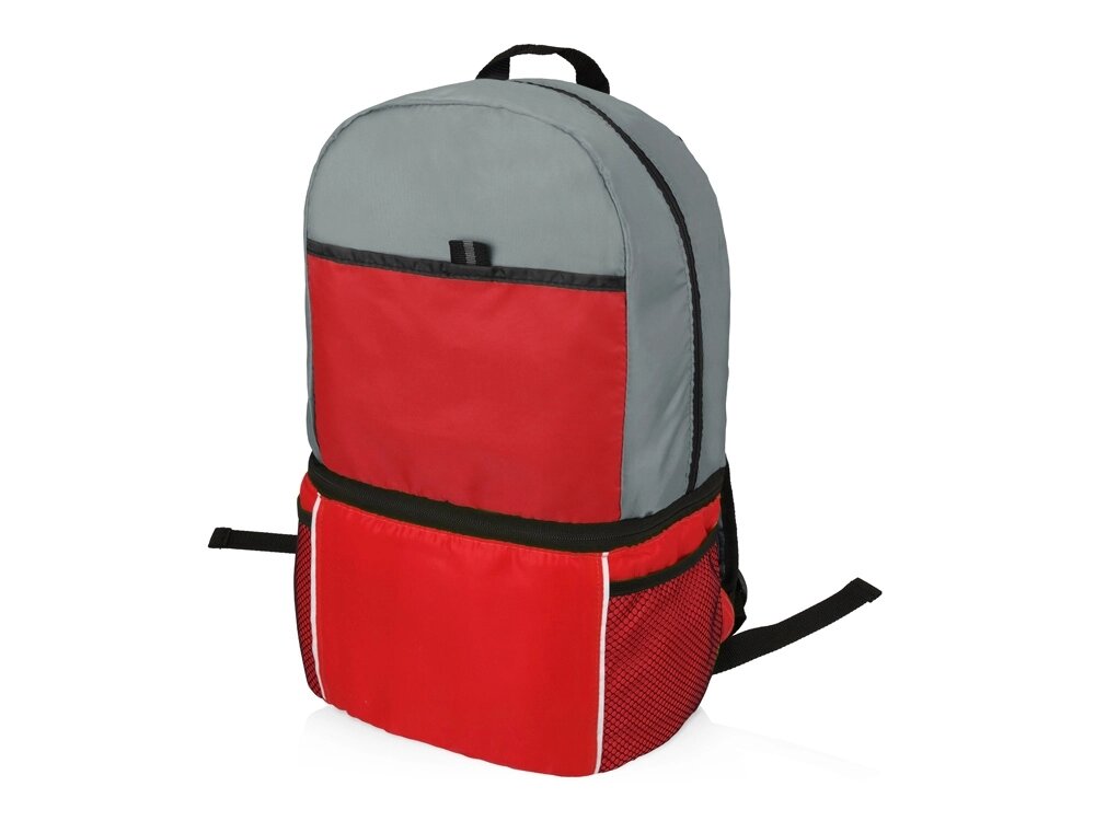 Рюкзак-холодильник Sea Isle, красный/серый от компании ТОО VEER Company Group / Одежда и сувениры с логотипом - фото 1