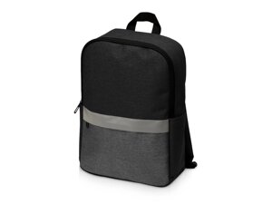 Рюкзак Merit со светоотражающей полосой и отделением для ноутбука 15.6, темно-серый/черный
