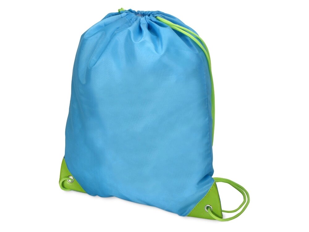 Рюкзак- мешок Clobber, голубой/зеленое яблоко от компании ТОО VEER Company Group / Одежда и сувениры с логотипом - фото 1