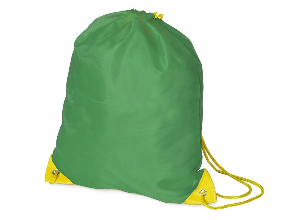 Рюкзак- мешок Clobber, зеленый/желтый от компании ТОО VEER Company Group / Одежда и сувениры с логотипом - фото 1