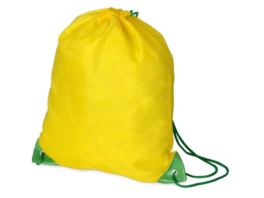 Рюкзак- мешок Clobber, желтый/зеленый от компании ТОО VEER Company Group / Одежда и сувениры с логотипом - фото 1