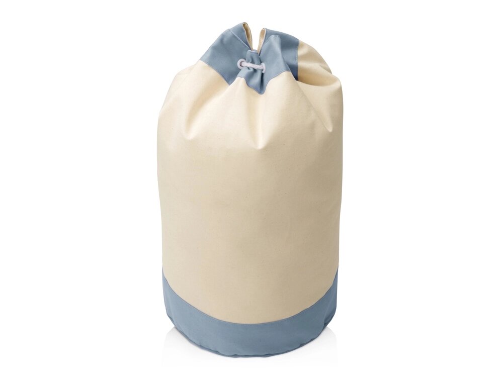 Рюкзак-мешок Indiana хлопковый, 180гр, натуральный/светло-серый от компании ТОО VEER Company Group / Одежда и сувениры с логотипом - фото 1