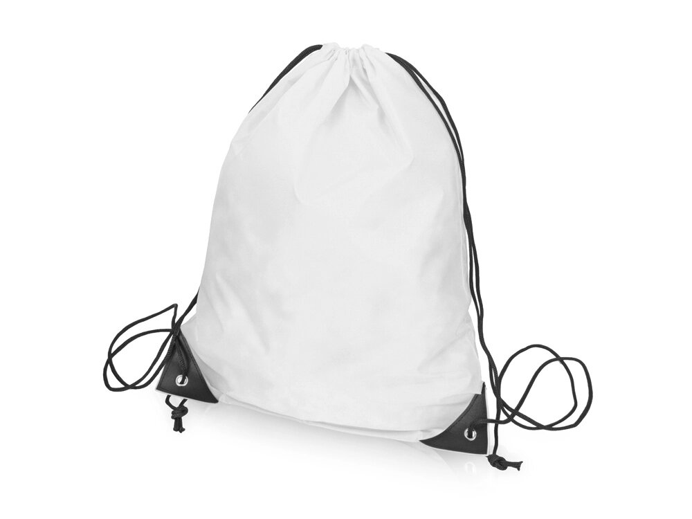 Рюкзак-мешок на шнуровке Reviver из переработанного пластика, белый от компании ТОО VEER Company Group / Одежда и сувениры с логотипом - фото 1