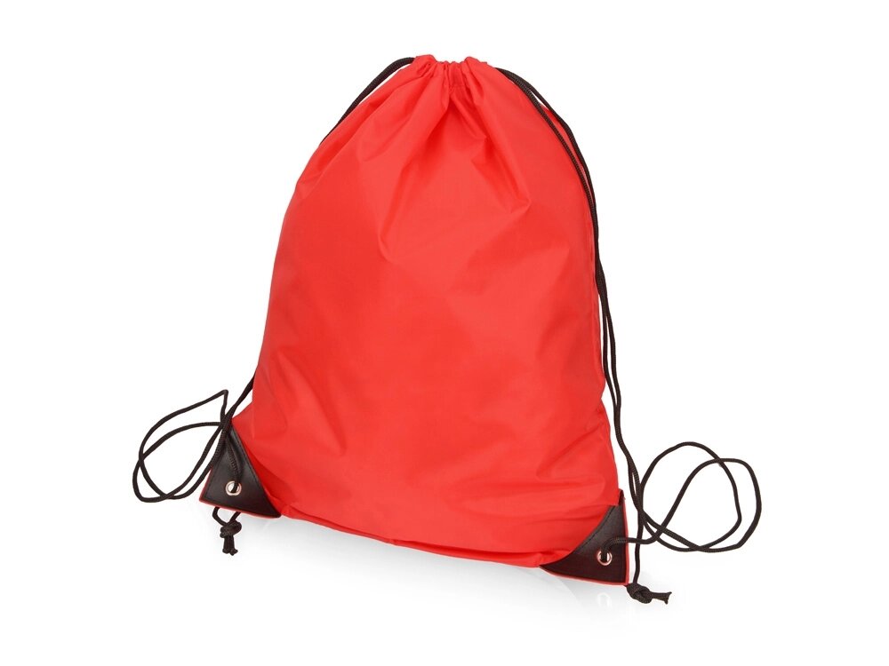 Рюкзак-мешок на шнуровке Reviver из переработанного пластика, красный от компании ТОО VEER Company Group / Одежда и сувениры с логотипом - фото 1
