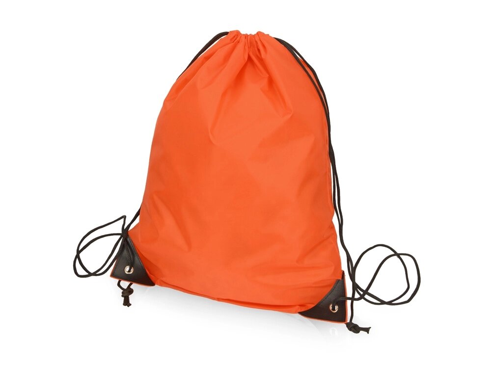 Рюкзак-мешок на шнуровке Reviver из переработанного пластика, оранжевый от компании ТОО VEER Company Group / Одежда и сувениры с логотипом - фото 1