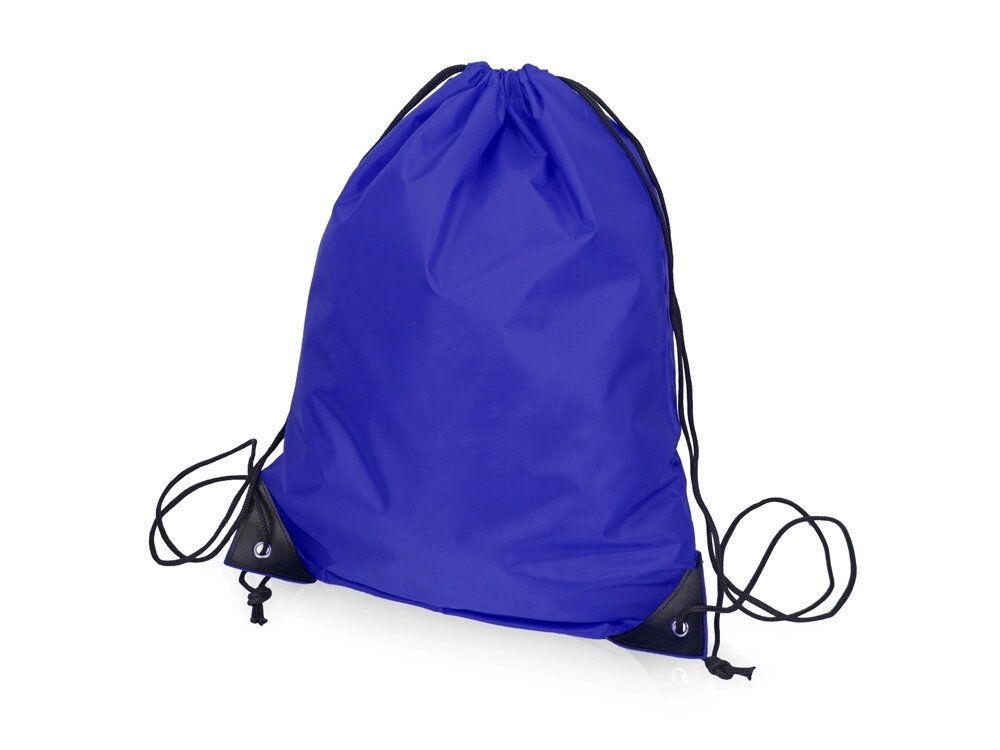 Рюкзак-мешок на шнуровке Reviver из переработанного пластика, синий от компании ТОО VEER Company Group / Одежда и сувениры с логотипом - фото 1