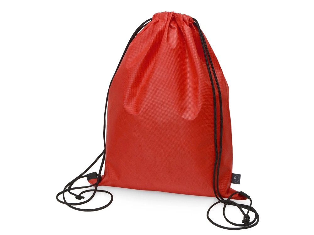 Рюкзак-мешок Reviver из нетканого переработанного материала RPET, красный от компании ТОО VEER Company Group / Одежда и сувениры с логотипом - фото 1