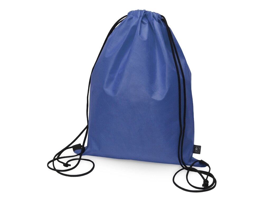 Рюкзак-мешок Reviver из нетканого переработанного материала RPET, синий от компании ТОО VEER Company Group / Одежда и сувениры с логотипом - фото 1