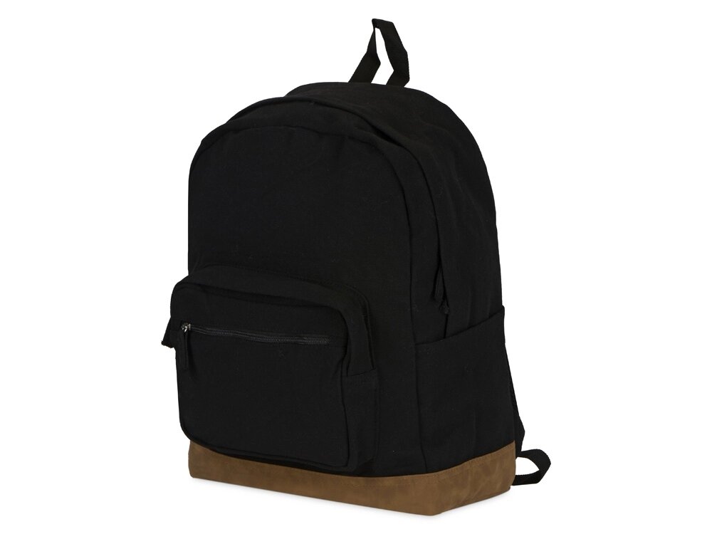 Рюкзак Shammy с эко-замшей для ноутбука 15, черный от компании ТОО VEER Company Group / Одежда и сувениры с логотипом - фото 1