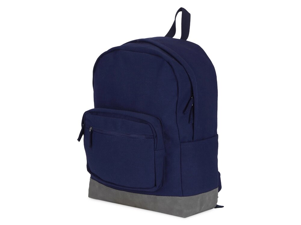 Рюкзак Shammy с эко-замшей для ноутбука 15, синий от компании ТОО VEER Company Group / Одежда и сувениры с логотипом - фото 1