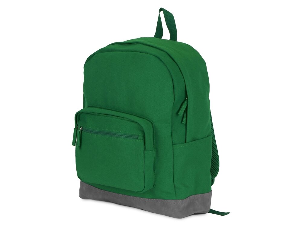 Рюкзак Shammy с эко-замшей для ноутбука 15, зеленый от компании ТОО VEER Company Group / Одежда и сувениры с логотипом - фото 1