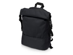 Рюкзак Shed водостойкий с двумя отделениями для ноутбука 15, черный (P)