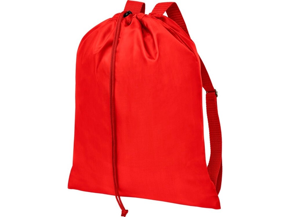 Рюкзак со шнурком и затяжками Oriole, красный от компании ТОО VEER Company Group / Одежда и сувениры с логотипом - фото 1