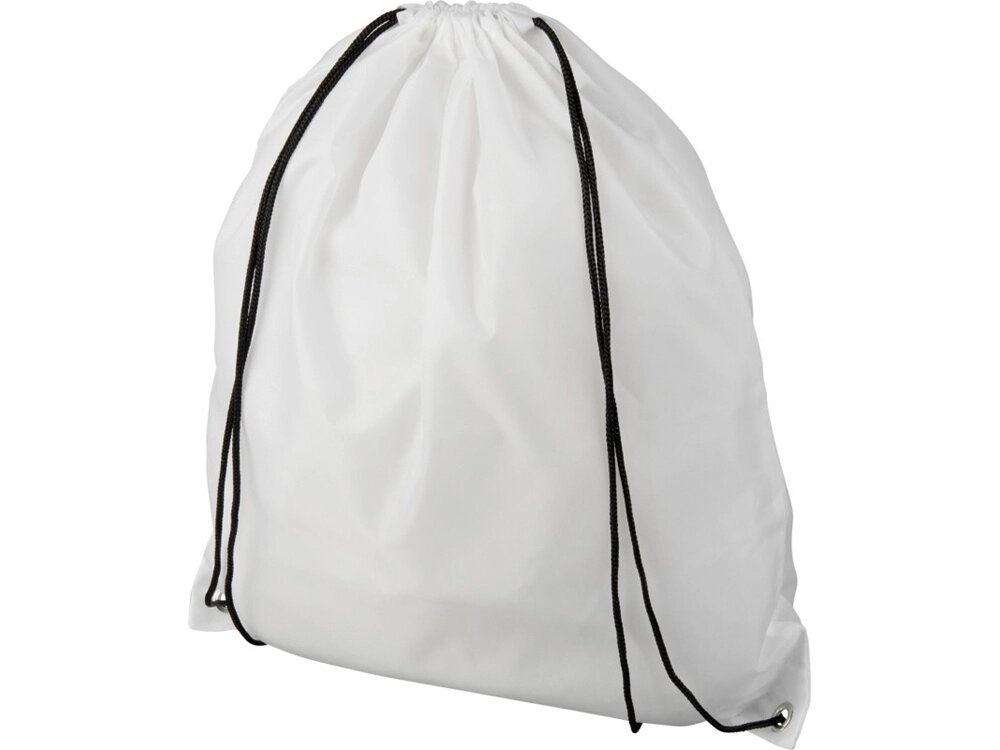 Рюкзак со шнурком Oriole из переработанного ПЭТ, белый от компании ТОО VEER Company Group / Одежда и сувениры с логотипом - фото 1