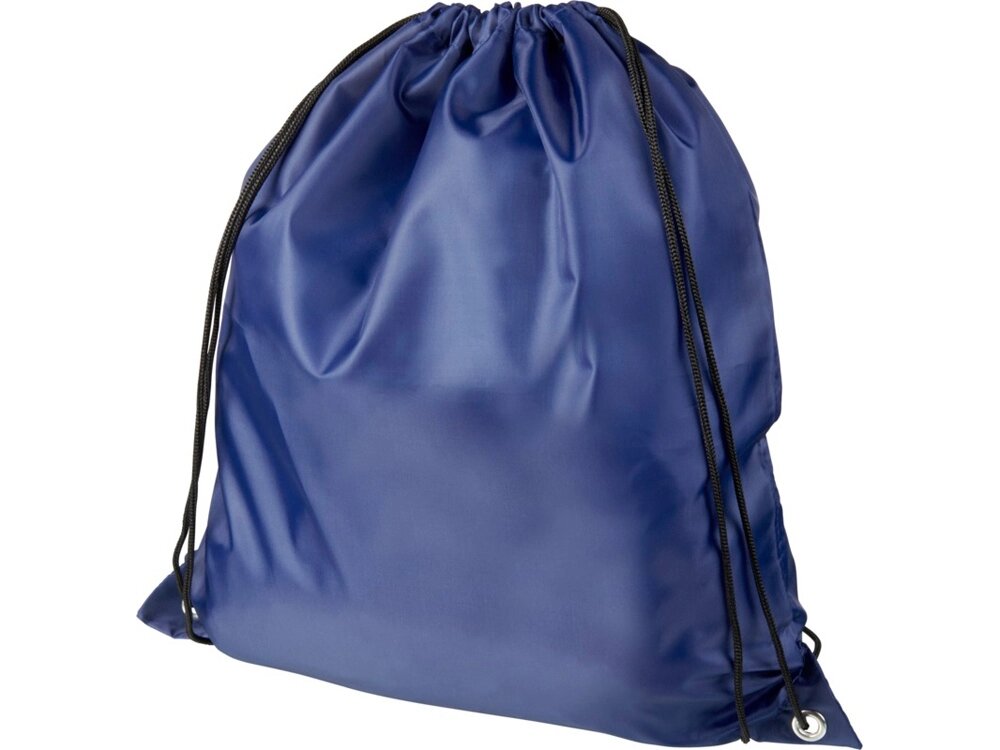 Рюкзак со шнурком Oriole из переработанного ПЭТ, темно-синий от компании ТОО VEER Company Group / Одежда и сувениры с логотипом - фото 1