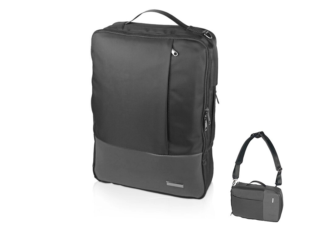 Рюкзак-трансформер Duty для ноутбука, темно-серый от компании ТОО VEER Company Group / Одежда и сувениры с логотипом - фото 1