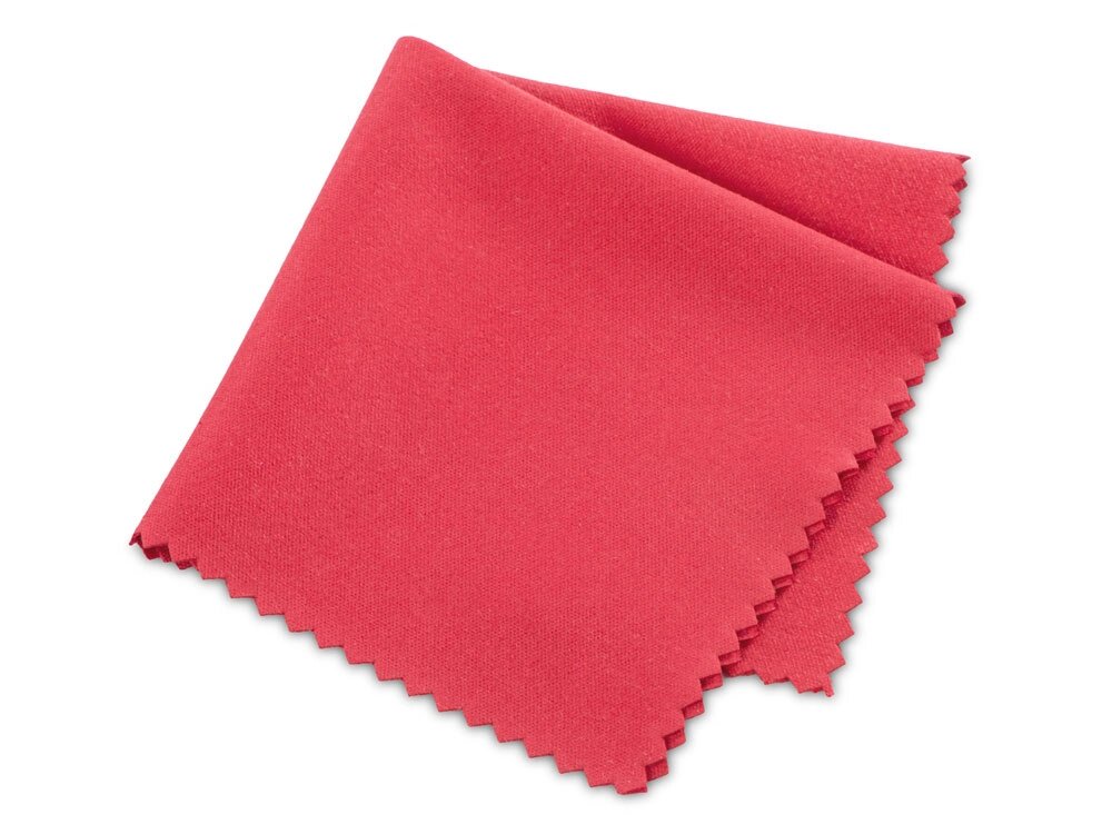 Салфетка из микроволокна, красный от компании ТОО VEER Company Group / Одежда и сувениры с логотипом - фото 1
