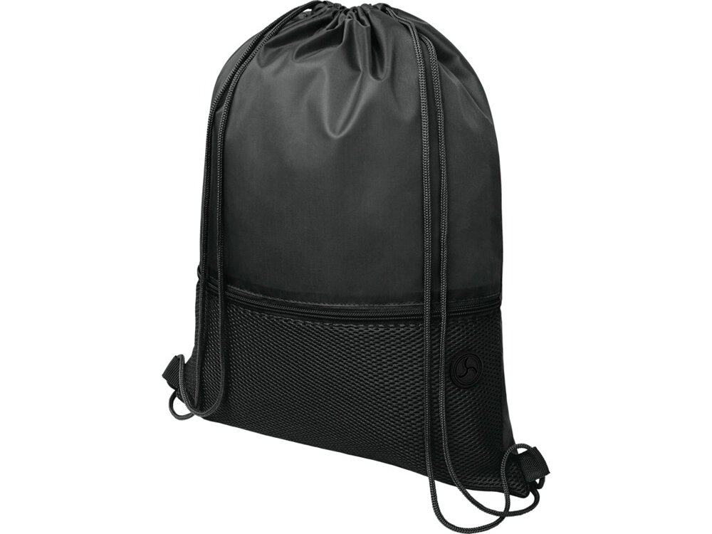 Сетчастый рюкзак со шнурком Oriole, черный от компании ТОО VEER Company Group / Одежда и сувениры с логотипом - фото 1