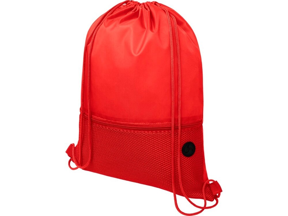 Сетчастый рюкзак со шнурком Oriole, красный от компании ТОО VEER Company Group / Одежда и сувениры с логотипом - фото 1