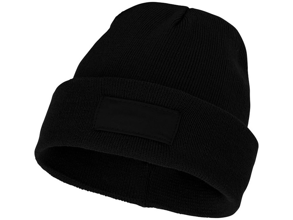 Шапка Boreas с нашивками, черный от компании ТОО VEER Company Group / Одежда и сувениры с логотипом - фото 1