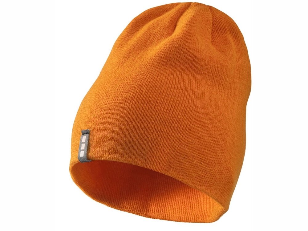Шапка Level, оранжевый от компании ТОО VEER Company Group / Одежда и сувениры с логотипом - фото 1