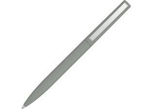 Шариковая ручка Bright F Gum soft-touch, серый