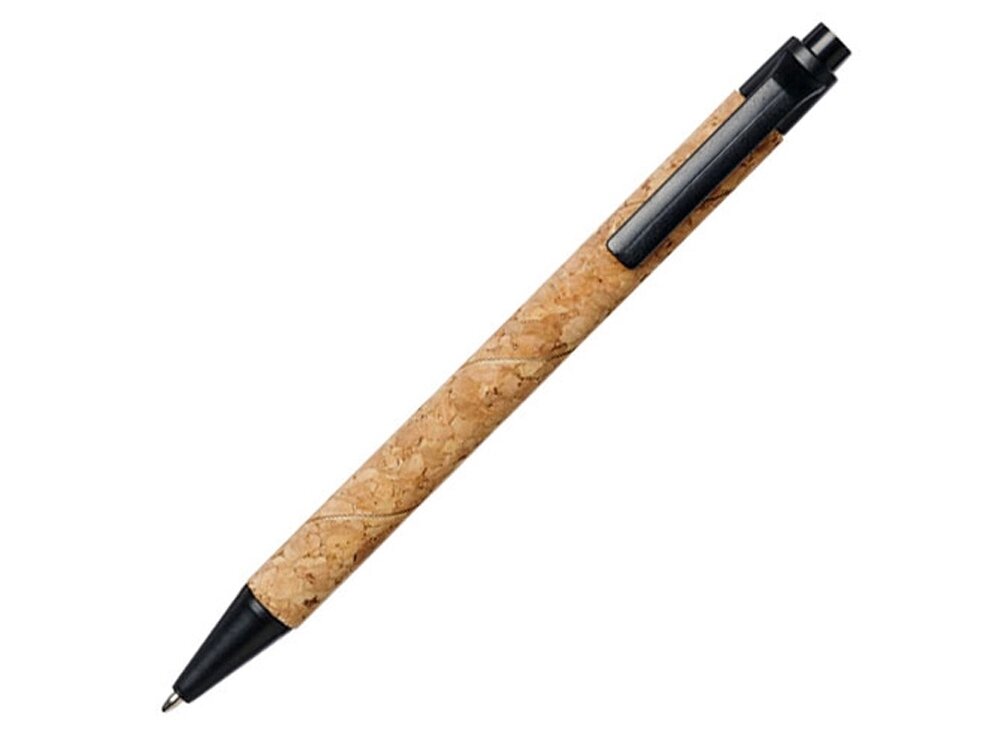 Шариковая ручка Midar из пробки и пшеничной соломы, черный от компании ТОО VEER Company Group / Одежда и сувениры с логотипом - фото 1
