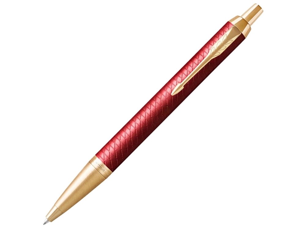 Шариковая ручка Parker IM Premium K318  Red GT, стержень: M, цвет чернил: blue, в подарочной упаковке. от компании ТОО VEER Company Group / Одежда и сувениры с логотипом - фото 1