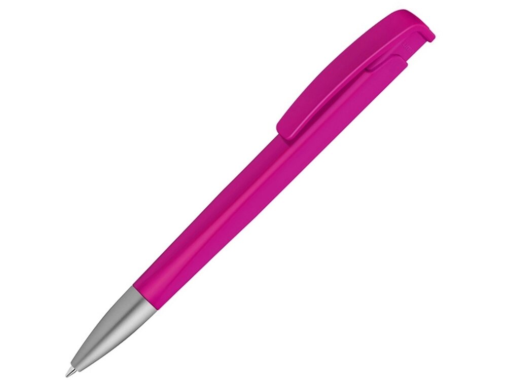 Шариковая ручка с геометричным корпусом из пластика Lineo SI, розовый от компании ТОО VEER Company Group / Одежда и сувениры с логотипом - фото 1