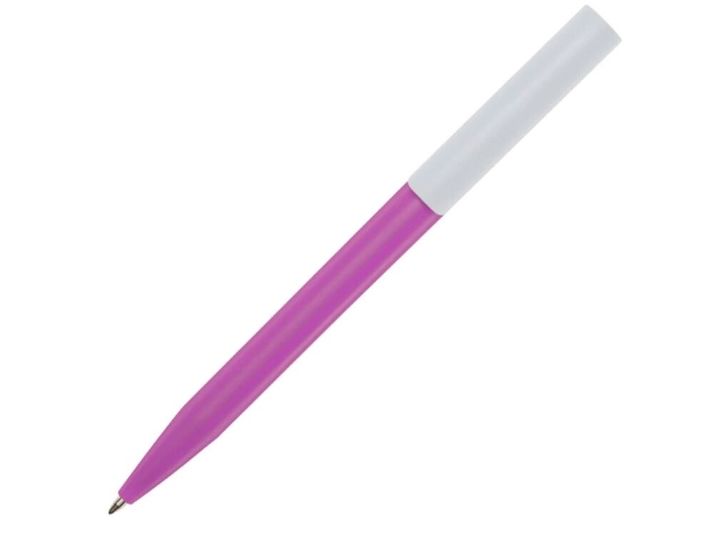 Шариковая ручка Unix из переработанной пластмассы, черные чернила - Фуксия от компании ТОО VEER Company Group / Одежда и сувениры с логотипом - фото 1