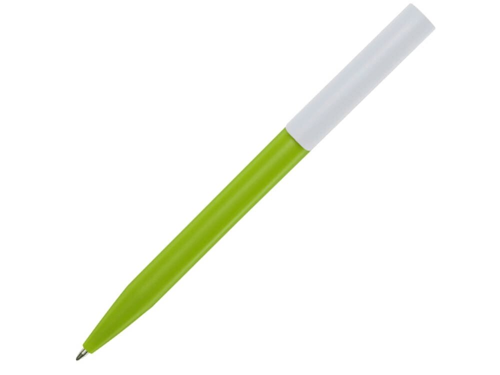 Шариковая ручка Unix из переработанной пластмассы, черные чернила - Зеленое яблоко от компании ТОО VEER Company Group / Одежда и сувениры с логотипом - фото 1