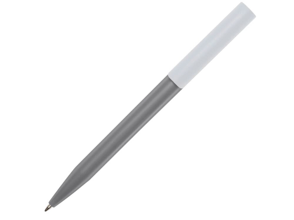 Шариковая ручка Unix из переработанной пластмассы, синие чернила - Серый от компании ТОО VEER Company Group / Одежда и сувениры с логотипом - фото 1