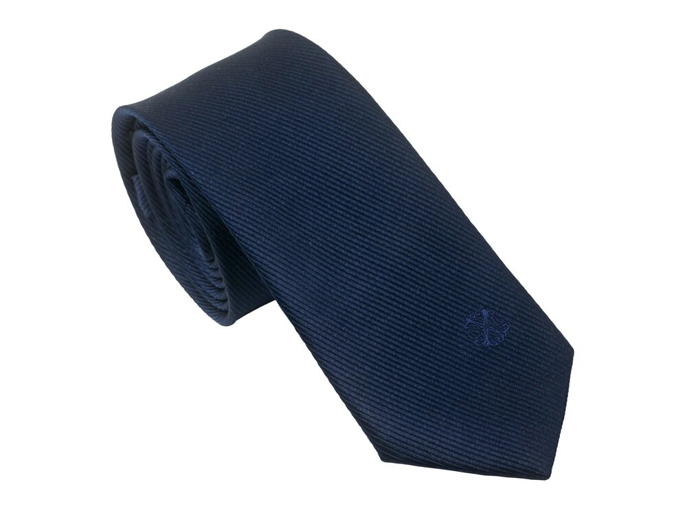 Шелковый галстук Element Navy от компании ТОО VEER Company Group / Одежда и сувениры с логотипом - фото 1