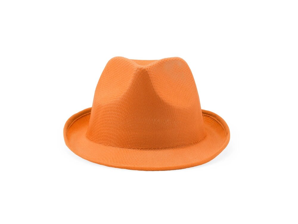 Шляпа DUSK из полиэстера, апельсин от компании ТОО VEER Company Group / Одежда и сувениры с логотипом - фото 1