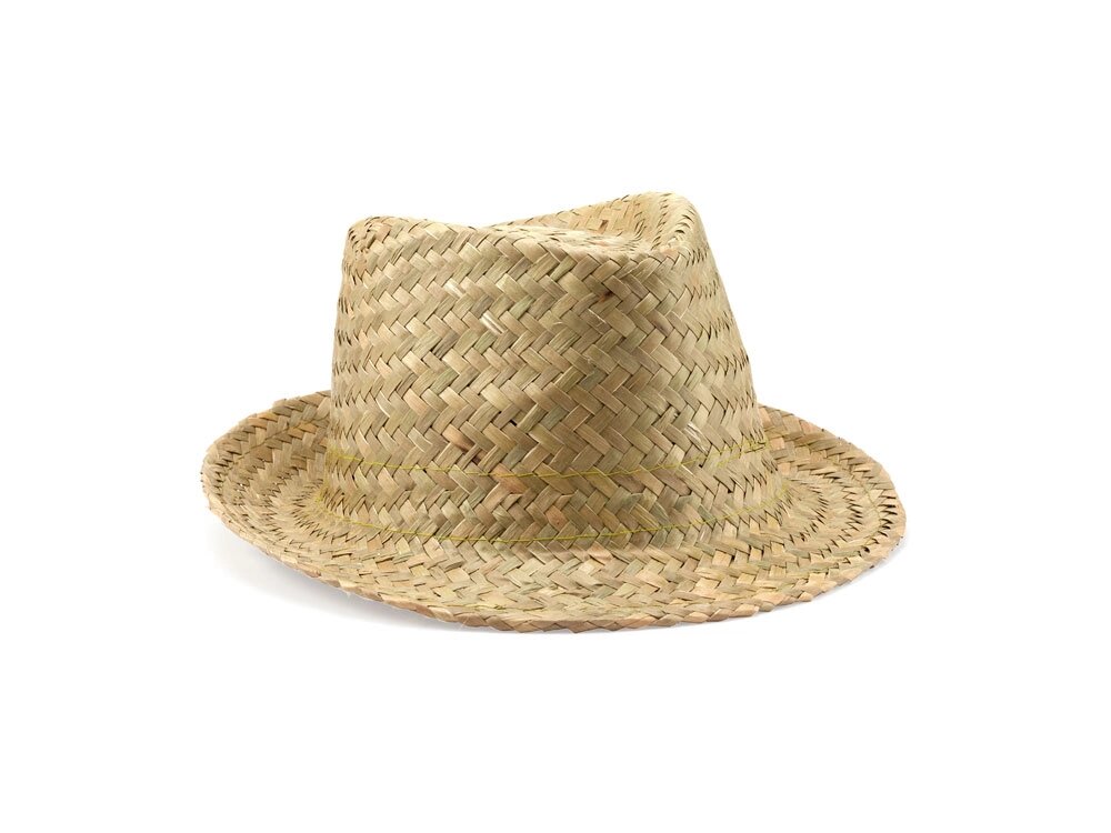 Шляпа из натуральной соломы GALAXY, хаки зеленый от компании ТОО VEER Company Group / Одежда и сувениры с логотипом - фото 1