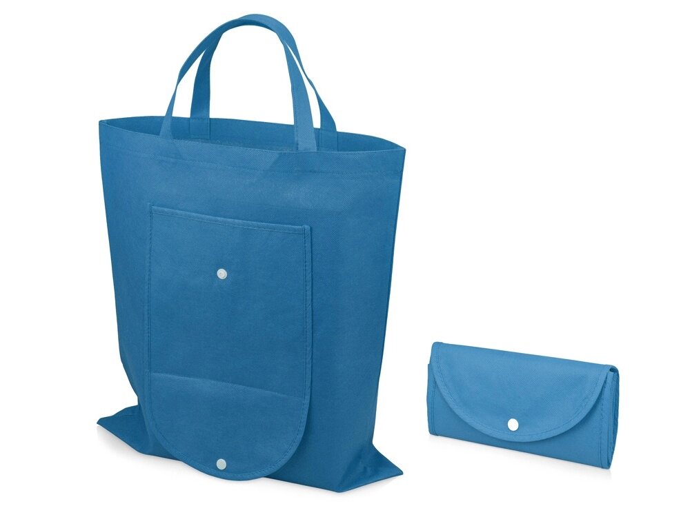 Складная сумка Maple из нетканого материала, синий от компании ТОО VEER Company Group / Одежда и сувениры с логотипом - фото 1