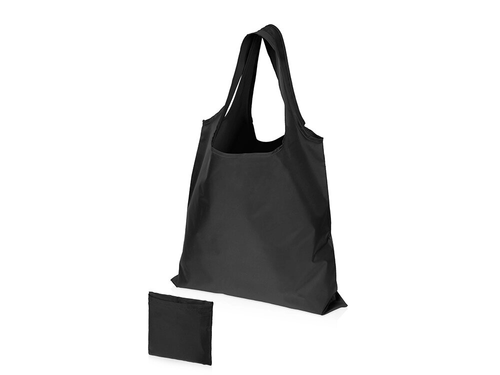 Складная сумка Reviver из переработанного пластика, черный от компании ТОО VEER Company Group / Одежда и сувениры с логотипом - фото 1