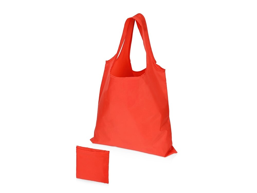 Складная сумка Reviver из переработанного пластика, красный от компании ТОО VEER Company Group / Одежда и сувениры с логотипом - фото 1
