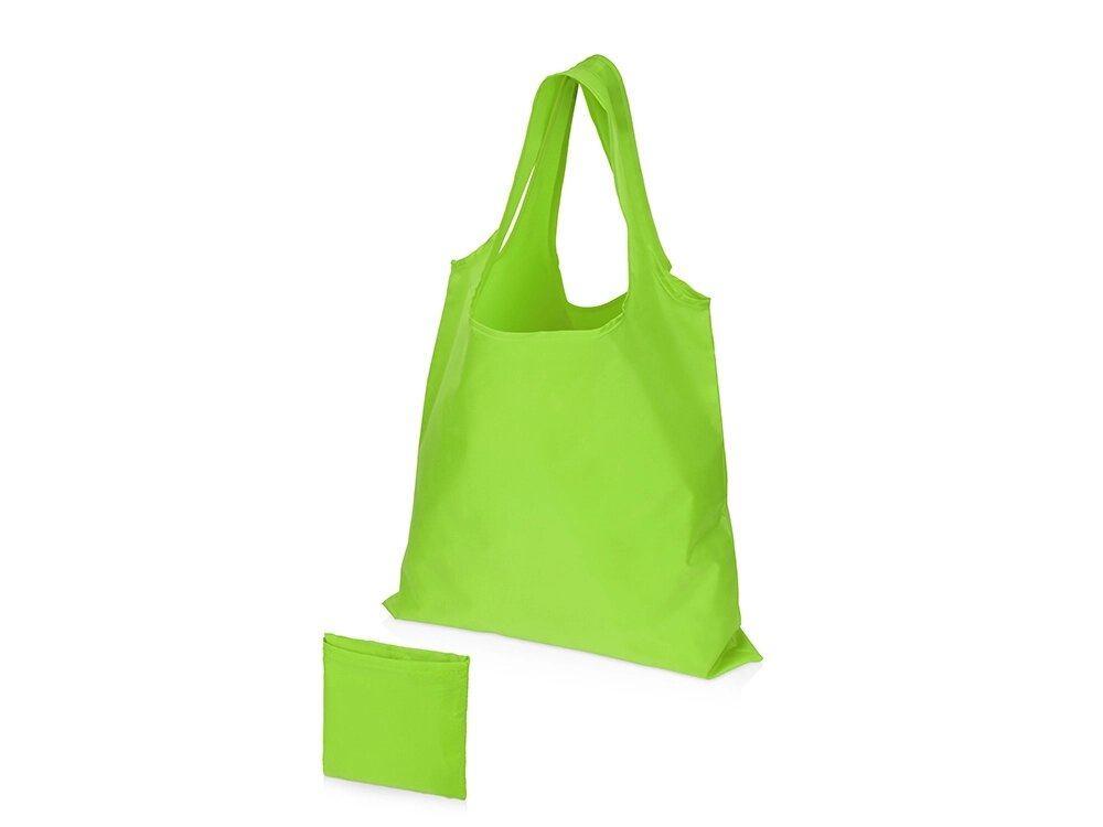 Складная сумка Reviver из переработанного пластика, зеленое яблоко от компании ТОО VEER Company Group / Одежда и сувениры с логотипом - фото 1