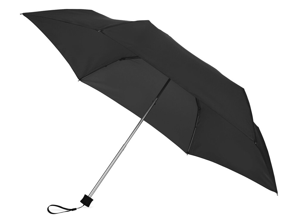 Складной компактный механический зонт Super Light, черный от компании ТОО VEER Company Group / Одежда и сувениры с логотипом - фото 1