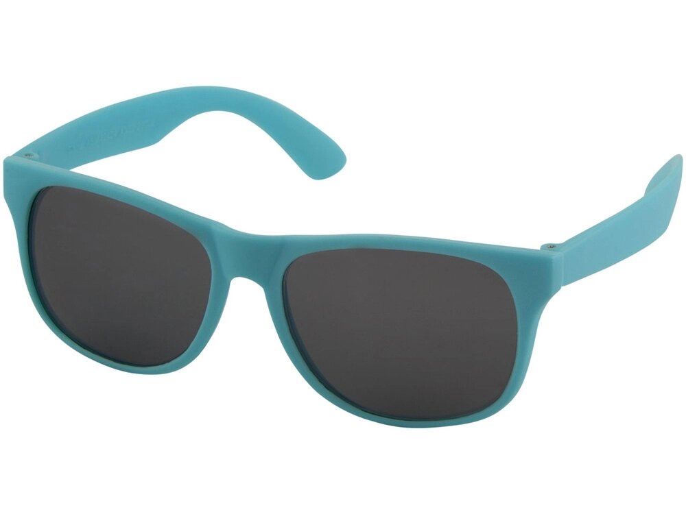Солнцезащитные очки Retro - сплошные, голубой от компании ТОО VEER Company Group / Одежда и сувениры с логотипом - фото 1