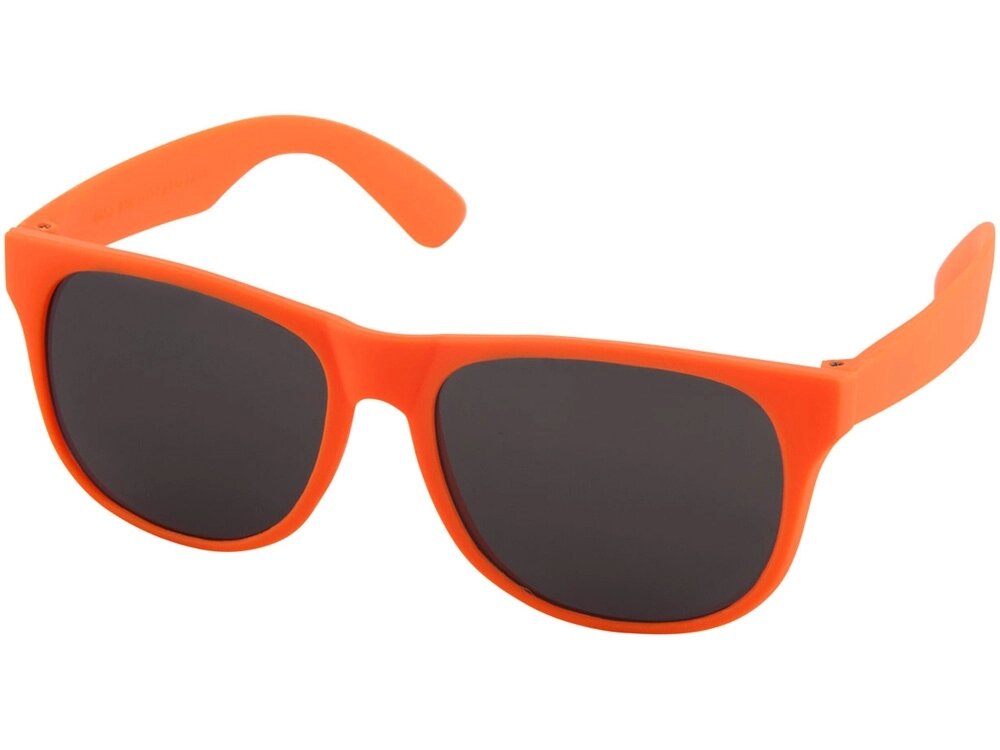 Солнцезащитные очки Retro - сплошные, неоново-оранжевый от компании ТОО VEER Company Group / Одежда и сувениры с логотипом - фото 1