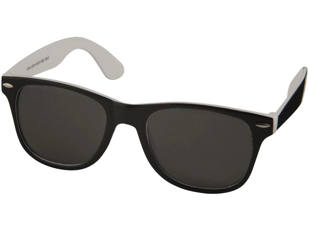 Солнцезащитные очки Sun Ray, белый/черный от компании ТОО VEER Company Group / Одежда и сувениры с логотипом - фото 1