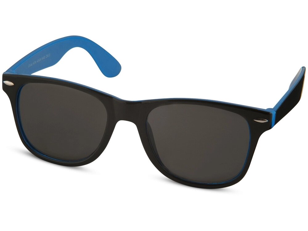 Солнцезащитные очки Sun Ray, голубой/черный от компании ТОО VEER Company Group / Одежда и сувениры с логотипом - фото 1