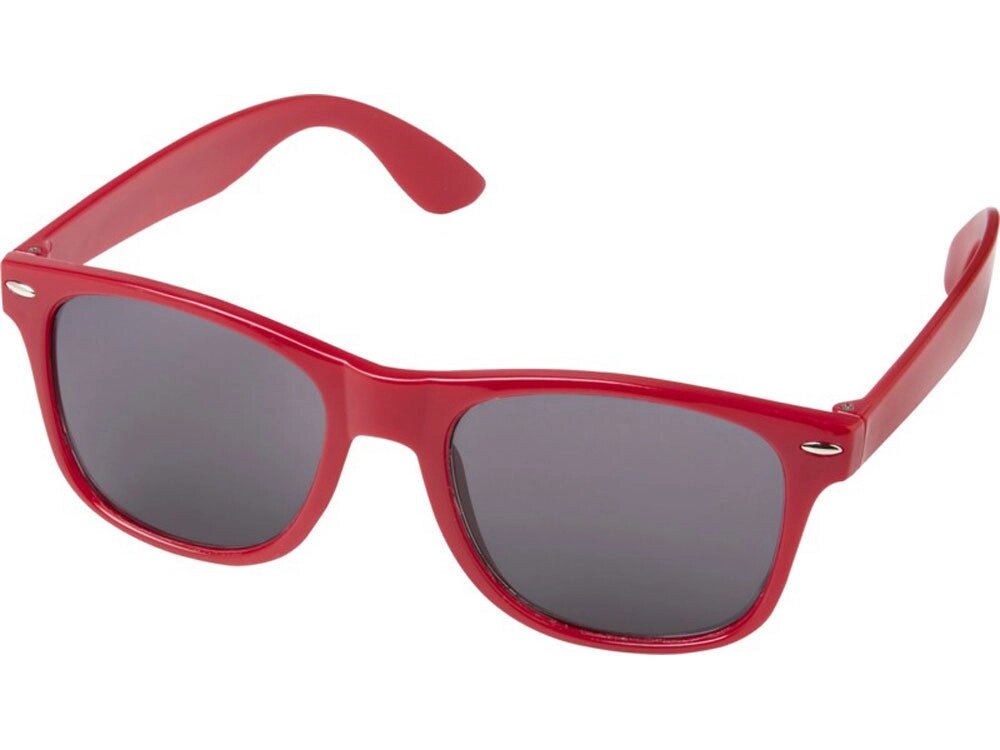 Солнцезащитные очки Sun Ray из океанского пластика, красный от компании ТОО VEER Company Group / Одежда и сувениры с логотипом - фото 1