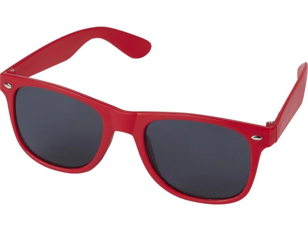 Солнцезащитные очки Sun Ray из переработанной пластмассы, красный от компании ТОО VEER Company Group / Одежда и сувениры с логотипом - фото 1