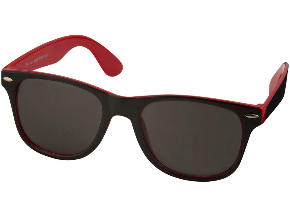 Солнцезащитные очки Sun Ray, красный/черный от компании ТОО VEER Company Group / Одежда и сувениры с логотипом - фото 1